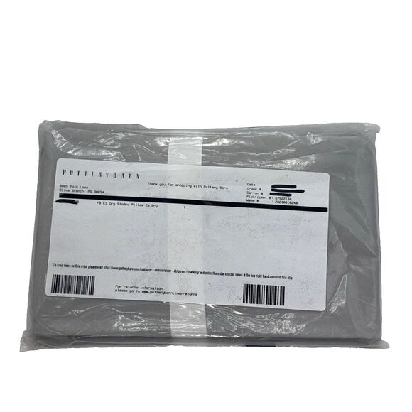 Pottery Barn Classic Percale Standard Pillowcases Set 2 Gray 400 Thread Count - Picture 4 of 4